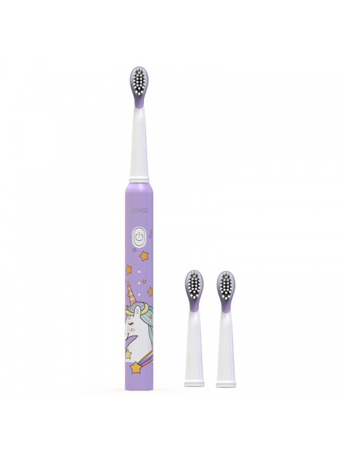 Children's Cartoon Sonic Toothbrush (3-12 years old) Smart Whitening Toothbrush (USB Rechargeable)