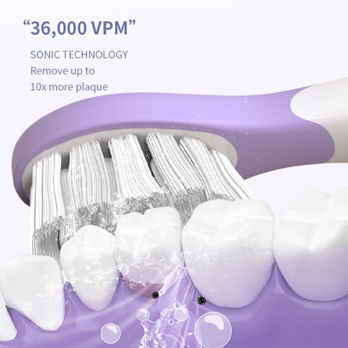 Children's Cartoon Sonic Toothbrush (3-12 years old) Smart Whitening Toothbrush (USB Rechargeable)