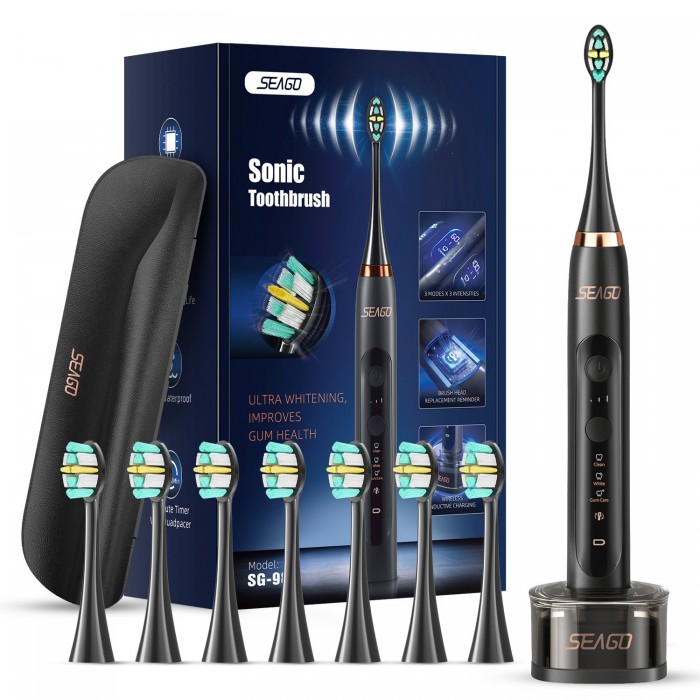 High-end, adult, automatic induction, sonic electric toothbrush IPX7 waterproof (wireless charging)
