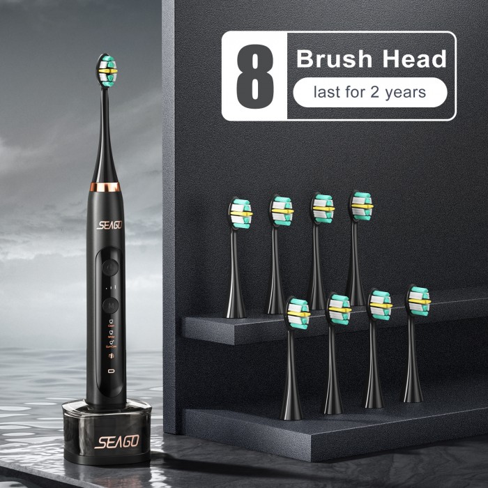 High-end, adult, automatic induction, sonic electric toothbrush IPX7 waterproof (wireless charging)