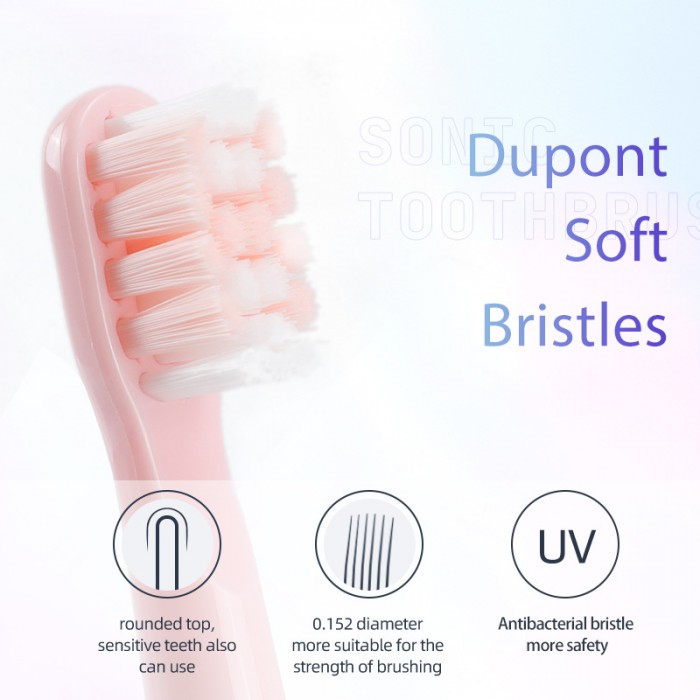 High-end adult sonic electric toothbrush, IPX7 waterproof, two-color optional (Type-C charging)