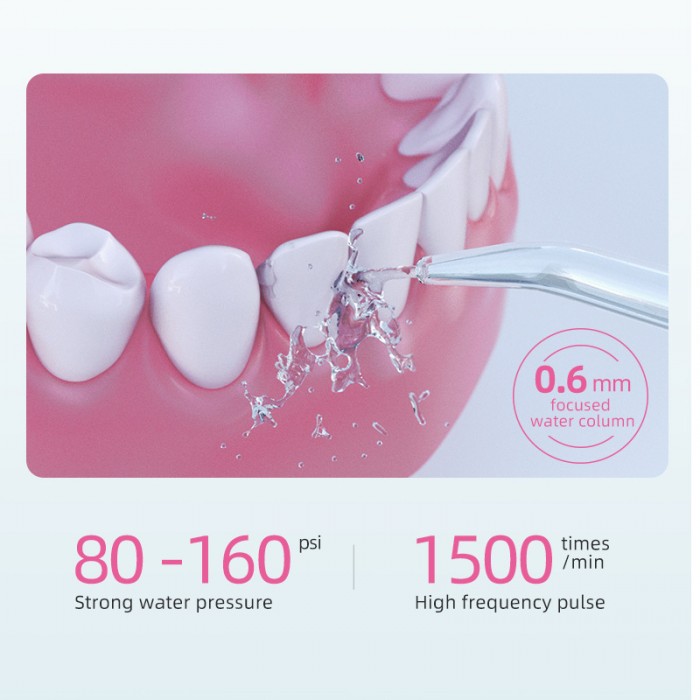 Portable multifunctional mouthwash, suitable for cleaning braces, available in black and white