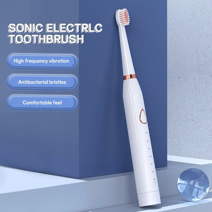 Three-in-one, six-speed adjustable soft-bristle electric toothbrush, suitable for men and women (USB rechargeable)