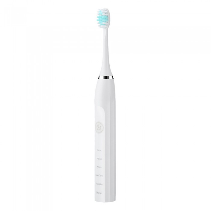 Five-speed adjustable soft-bristle electric toothbrush, suitable for men and women (USB rechargeable)