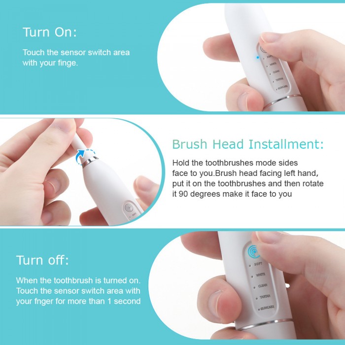Multifunctional ultrasonic dental scaler (wireless charging), tooth brushing, calculus removal, tartar removal set