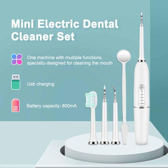 Multifunctional ultrasonic dental scaler (wireless charging), tooth brushing, calculus removal, tartar removal set