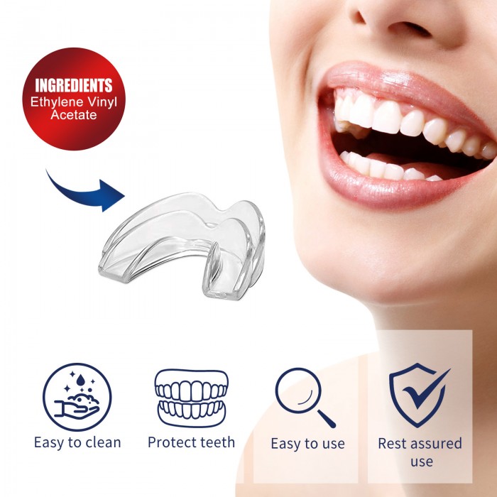 Anti-grinding teeth at night, anti-snoring, night-time dental shield, protecting sleep