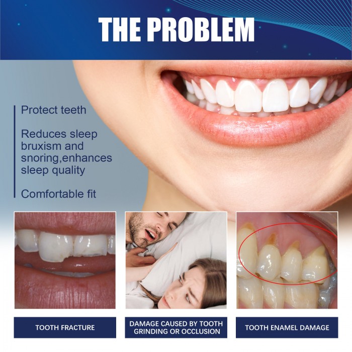 Anti-grinding teeth at night, anti-snoring, night-time dental shield, protecting sleep