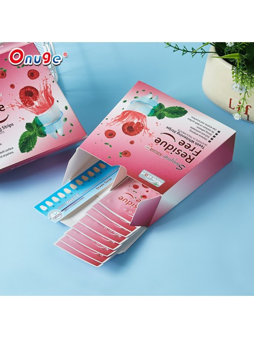 Cranberry flavored invisible toothpaste (14 pairs, half a month’s supply), 9D light whitening invisible toothpaste