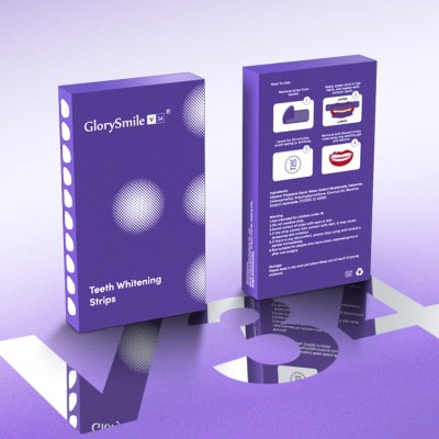 V34 powerful whitening and whitening tooth strips (14 pairs, half a month's supply), yellow and stain removing whitening tooth str...