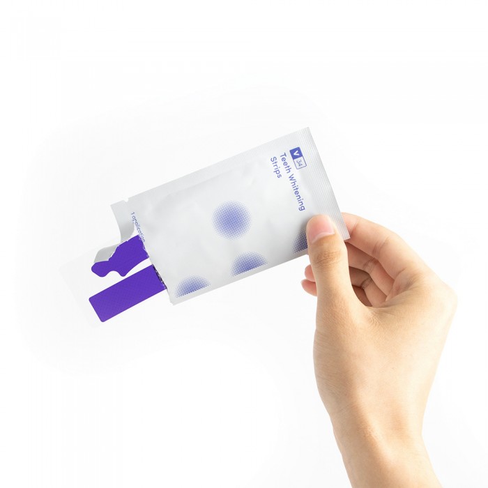 V34 powerful whitening and whitening tooth strips (14 pairs, half a month's supply), yellow and stain removing whitening tooth strips