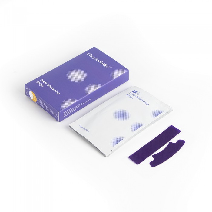 V34 powerful whitening and whitening tooth strips (14 pairs, half a month's supply), yellow and stain removing whitening tooth strips