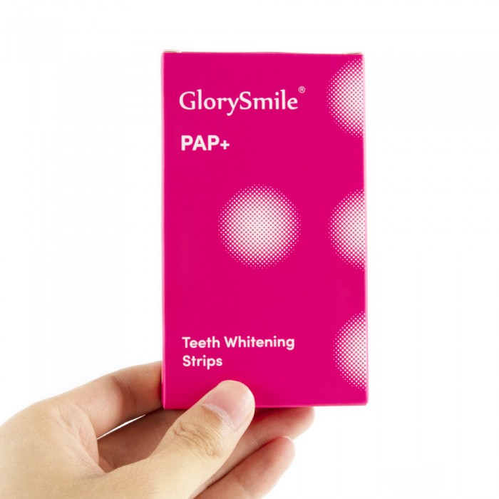 PAP, 3D teeth whitening strips (14 pairs, half a month’s supply), yellow and stain removal strips