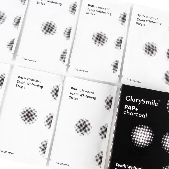 PAP activated carbon dry whitening tooth strips (14 pairs, half a month's supply), remove yellow teeth and give you whiter teeth