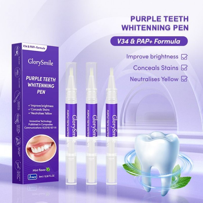 V34 Teeth Whitening Pen, Teeth Whitening Gel (3 Pack)